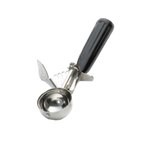 Thumbnail image #1 for TableCraft Products 2130 #30 Disher, 1-1/4 oz, Stainless Steel with Black Plastic Thumb-Press Handle Case of 36