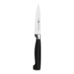 Thumbnail image #2 for Zwilling J.A. Henckels Four Star® 1001534 4" Spear Point Paring/Utility Knife, Forged High Carbon Stainless Steel, Black Polypropylene Handle
