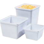 Thumbnail image #1 for G.E.T. ML-148-W Square Melamine Salad Crock, 28 oz, White Case of 12