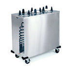 Thumbnail image #1 for Lakeside Manufacturing EASY-GLIDE 6205 Heated Enclosed Mobile Dish Dispenser, 2 Compartments, for 5-3/4" Round Plates