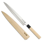 Thumbnail image #1 for Korin Inc Masamoto HMA-SKYA-270-L Yanagi Knife, 10-1/2", Left-Handed, Single-Sided Edge, Forged, White Carbon Steel