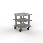 Thumbnail image #1 for Steelite Mogogo Grey Slate SS MGCMLX03GSXH Modular Commercial Steam Table Unit, Grey Brushed Stainless Steel, 29.5" x 29.5" x 35"