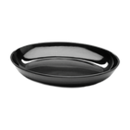 Thumbnail image #1 for G.E.T. Classic - EGS M1513OV-B Melamine Oval Coupe Platter, Black, 15 x 13 x 2-1/4 in. Case of 3