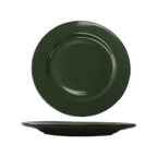 Thumbnail image #1 for International Tableware Cancun CA-16-G Ceramic Plate, 10-1/4" Round, Wide Rolled Rim, Green 1 Dozen