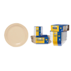 Thumbnail image #1 for G.E.T. Supermel SP-DP-510-T Melamine Dinner Plate, 10-1/4" Round, Tan, Medium Rim Case of 2 Dozen