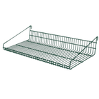 Thumbnail image #1 for 1880 Hospitality Focus Foodservice FWMGMS3019GN Wall-Mounted Wire Shelf, Grid Mount, 29"W x 19"D, Green Epoxy, NSF Case of 4