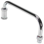 Thumbnail image #1 for AllPoints Foodservice Parts & Supplies 1131090 Pre-Rinse Faucet Gooseneck Spout, Swivel, Chrome-Plated Brass