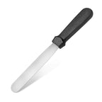 Thumbnail image #2 for New Star Foodservice Inc. 38149 6-Inch Stainless Steel Icing Spatula/Spreader with Black Plastic Handle Case of 120