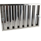 Thumbnail image #1 for AllPoints Foodservice Parts & Supplies 1292156 Locking Stainless Steel Grease Hood Filter with Drop Handles, 16 x 25 x 2 in
