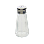Thumbnail image #1 for Thunder Group GLTWSS003 Salt Shaker, 3 oz, Paneled Glass Base, Stainless Steel Mushroom Cap Case of 12 Dozen