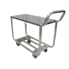 Thumbnail image #1 for Renfro Industries Inc. RIDEAUCR19402B Meat/Produce Utility Cart, Single Handle, All-Welded Aluminum, Polyurethane Casters