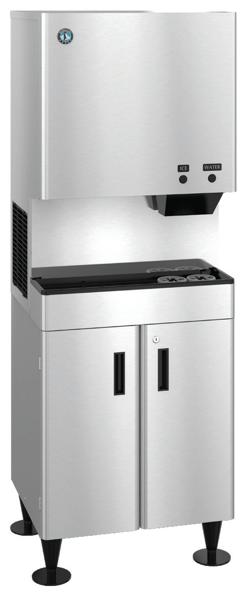 Product image #2 for Hoshizaki DCM-300BAK Countertop Cubelet Ice Maker and Water Dispenser, Air-Cooled, 343 lb/Day, 40 lb Storage