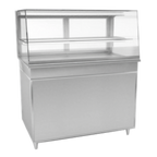 Thumbnail image #1 for RPI Industries Vienna VIHD3-20-R-SL-CC Full-Service Hot Display, 44-1/4"W, Slanted Glass Front, 1 Unheated Shelf