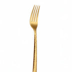 Thumbnail image #1 for Kadra Kitchenware Vikko Crown VC-202-DF Gold 18/10 Stainless Steel Dinner Fork, 8 in Case of 12