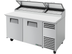 Thumbnail image #6 for True 67-Inch 2-Section Pizza Prep Table with 19-1/2-Inch White Polyethylene Cutting Board