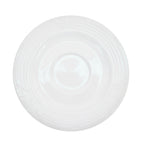 Thumbnail image #1 for CAC China Corona CRO-36 4" Round Embossed Porcelain Saucer, Super White Case of 3 Dozen