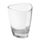 Thumbnail image #1 for G.E.T. SW-1434-CL Triangular Dessert/Shot Glass, 3 oz, Clear SAN Plastic Case of 2 Dozen