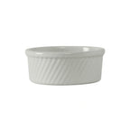 Thumbnail image #1 for Tuxton China DuraTux®© BWX-2104 Round Ceramic Soufflé Dish, 21 oz, White, Swirl, 5-3/4" Dia. x 2-3/8"H 1 Dozen