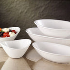 Thumbnail image #2 for Libbey Porcelana INF-150 Porcelain Oval Pasta Bowl, 13 oz, 6-1/2 x 5-1/2 x 3 in