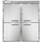 Thumbnail image #1 for Continental Refrigerator Designer Line DL2WE-SS-PT-HD-SD-GD Pizza Holding Cabinet, Two-Section Pass-Through, Stainless Steel, Digital Thermometer