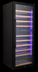 Thumbnail image #6 for Omcan Vinovero 290-Bottle Commercial Dual Zone Wine Cooler with Locking Black Framed Glass Door