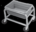 Thumbnail image #5 for Channel 501LA Heavy-Duty Aluminum Top-Load Lug Rack, 1-Lug Capacity, 5-Inch Swivel Casters
