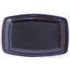 Thumbnail image #1 for Tableware Solutions USA Matte Black by Continental 50RUS078-71 Rectangular Platter, 13.75", Narrow Rim, Rolled Edge, Matte Black Case of 12