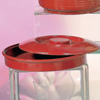 Thumbnail image #1 for Thunder Group Nustone NS608R Melamine Tortilla Server with Lid, 8-1/4-Inch Diameter, Red Case of 6 Dozen