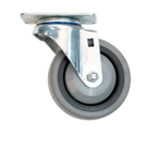Thumbnail image #1 for New Age C538 Plate Caster, Swivel, 4 in Diameter, No Brake, Thermoplastic Rubber Wheel, 250-lb Capacity