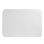 Thumbnail image #1 for CAC China Sunrise SF-RT14 Rectangular Porcelain Platter, Flat Edge, 14" x 9-3/4" x 3/4", Bone White 1 Dozen