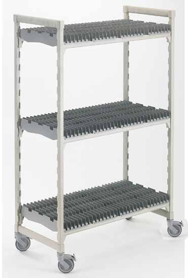 Product image #5 for Camshelving Premium Series 3-Tier Mobile Drying Rack Cart, 24 x 48 x 75-1/4 Inches, 84-Tray Capacity