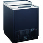 Thumbnail image #1 for Drago DRGF25 Commercial Cooler, 4 Cu. Ft., Stainless Steel Top Lid, Black Exterior, 0°F to 7°F Temperature Range