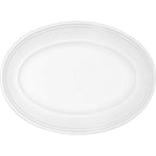 Thumbnail image #1 for Libbey Come4Table by Bauscher 628203612000000 Porcelain Steep Oval Platter, White, 10 1/8"W x 14"L x 1 7/8"H
