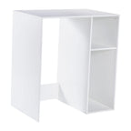 Thumbnail image #1 for Flash Furniture NAN-17300-WH-GG Mini Fridge Bookshelf, 2 Shelves, Wood, White