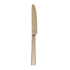 Thumbnail image #1 for Reserve by Libbey - Santorini Gold 902 5921 Dinner Knife, 9-1/2", Round Tip, 18/10 Handle, 13/0 Stainless Steel Blade, Satin Finish