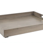 Thumbnail image #1 for Cal-Mil Aspen 3475-2-110 Rectangular Wood Room Service Tray, Gray-Washed Pine, 15-1/2" x 21-1/2" x 2"H Case of 2