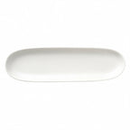 Thumbnail image #1 for Libbey Driftstone DRI-11-D Oblong Porcelain Tray, 13-1/4" x 4", Satin Matte Driftwood Finish