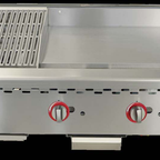 Thumbnail image #5 for 36-Inch Countertop Natural Gas Griddle and Charbroiler Combo, 24-Inch Griddle, 12-Inch Charbroiler