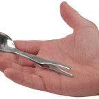 Thumbnail image #2 for JB Prince Alma U937 Stainless Steel Tasting Spoon/Tweezer Combo, 5-1/2"L
