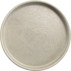 Thumbnail image #1 for International Tableware Alloy™ AL-6-PS 6-1/2-Inch Round Stoneware Wall Plate, Straight Edge, Palladium Silver Reactive Glaze Case of 2 Dozen