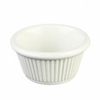 Thumbnail image #1 for Thunder Group ML509B1 2 oz Bone Melamine Fluted Ramekin Case of 48 Dozen