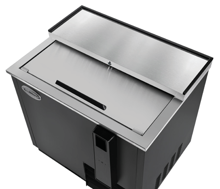 Product image #6 for KoolMore 36-Inch Black Commercial Bottle Cooler with Built-In Opener, 9 Cu. Ft.