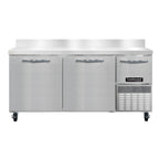 Thumbnail image #1 for Continental Refrigerator RA68SNBS 3-Door Shallow-Depth Worktop Refrigerator, 68"W, Stainless Steel, 6"H Backsplash