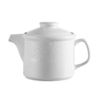 Thumbnail image #1 for CAC China Boston BST-TP Porcelain Teapot, 15 oz, Embossed, with Lid Case of 3 Dozen