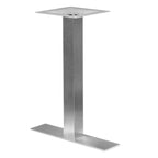 Thumbnail image #1 for G & A Commercial Seating GB Series GSH0522 Bar-Height Stainless Steel Table Base, Brushed Finish, 5" x 22" Spread, 2-1/4" Column
