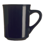 Thumbnail image #1 for Libbey Ultima TM-8-BL Ceramic Coffee Mug, 8.5 oz, Black, Tiara