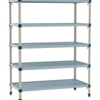 Thumbnail image #1 for Metro MetroMax Q MQ-1836G-63-S5 Stationary Starter Polymer Shelving Unit, 18"D x 36"W x 63"H, 5-Tier