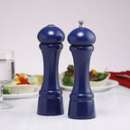 Thumbnail image #2 for Chef Specialties Autumn Hues 08700 Wood Pepper Mill & Salt Shaker Set, 8" High, Cobalt Blue