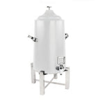 Thumbnail image #1 for Steelite DW Haber, Tempo DW41KTVACWTSS Vacuum-Insulated Coffee Chafer Urn Tower, 1.5-Gallon, White & Stainless Steel