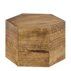 Thumbnail image #1 for Cal-Mil Madera 435-8-99 Hexagonal Wood Buffet Riser, 12" Diameter x 8" High, Rustic Pine